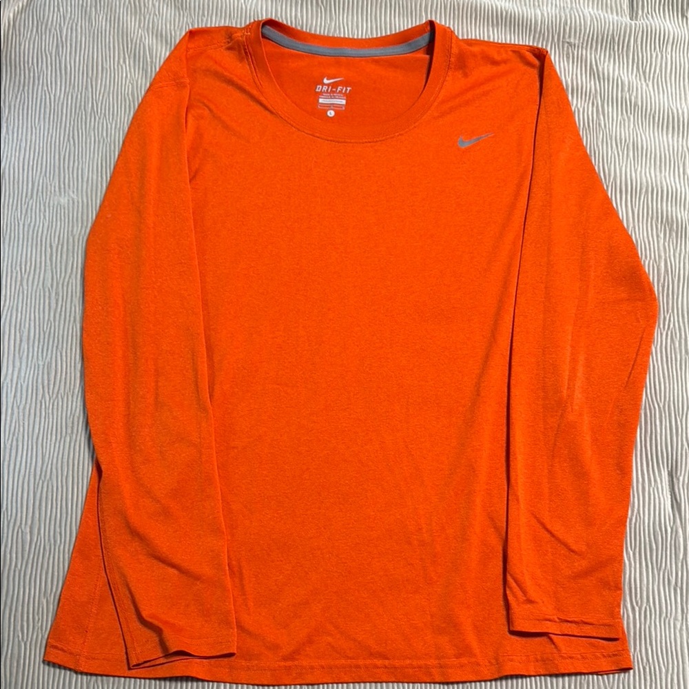 Nike Orange Long Sleeve Tee